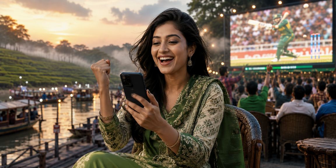 বরিশালে ক্রিকেট স্পোর্টস বেটিং আনন্দ করছে এক ব্যবহারকারী